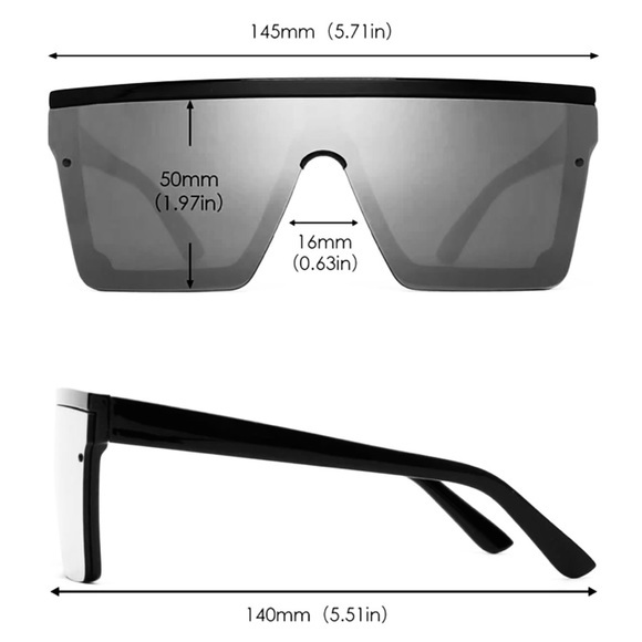 MIRROR🍷ROSÉ ALL DAY🍷PINK MIRROR OVERSIZED SUNNIES-NEW - Picture 6 of 6